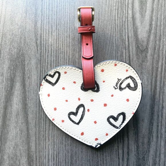 Coach Limited Edition Lugagge Tag Love Heart Collection Crayon Hearts - Picture 2 of 9